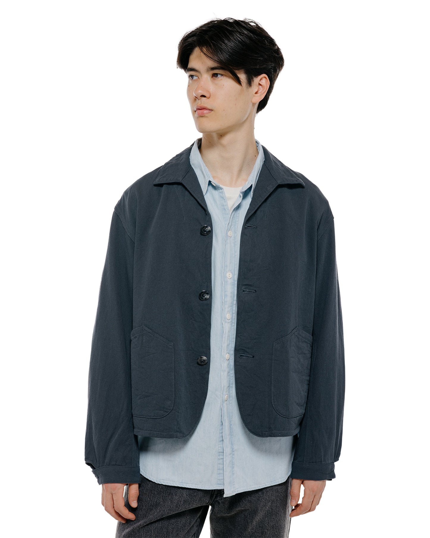 lost & found Phigvel Phigvel Drill Cloth Field Jacket Dust Navy