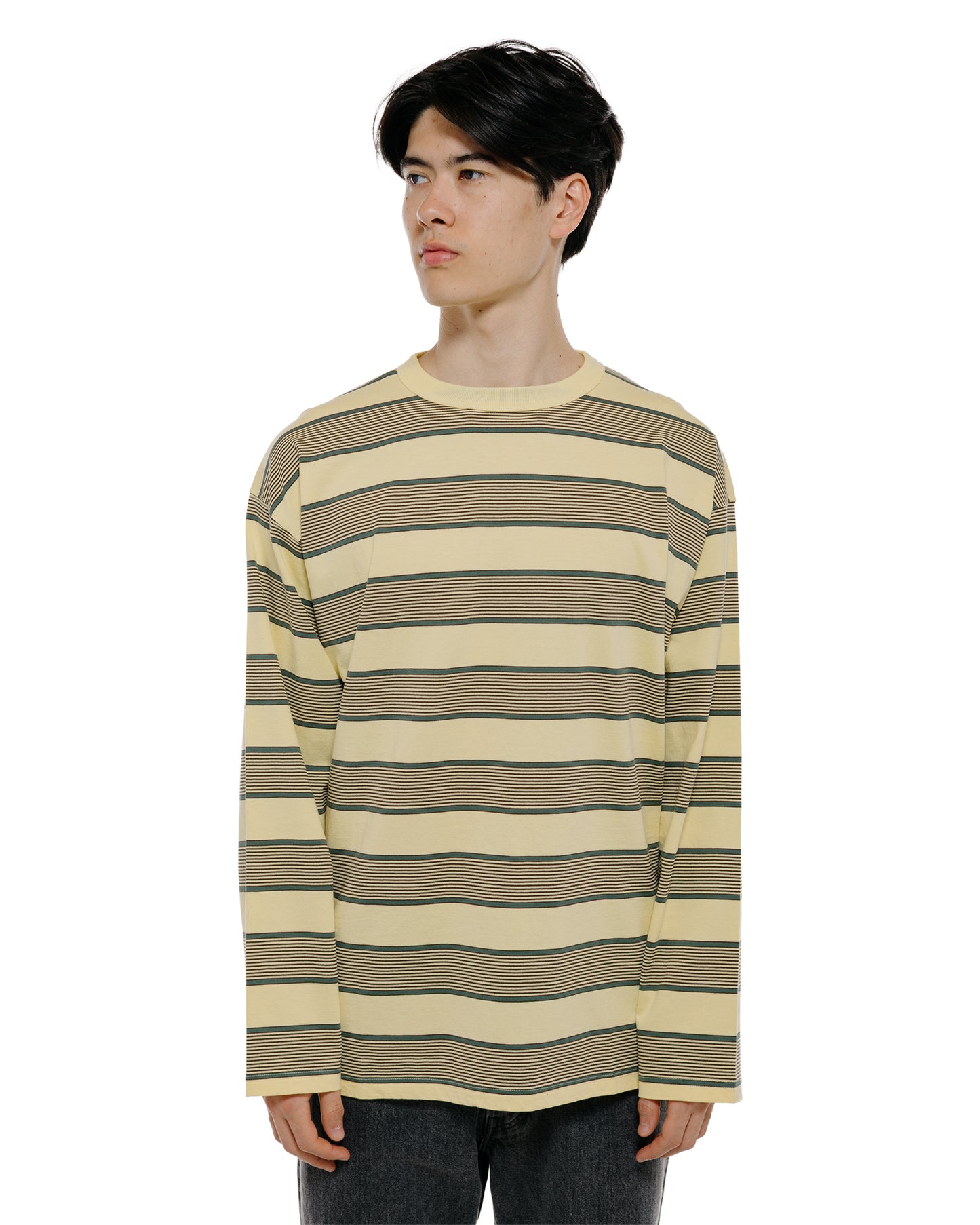 lost & found Phigvel Phigvel Border Long Sleeve Top P.Yellow/Viridian