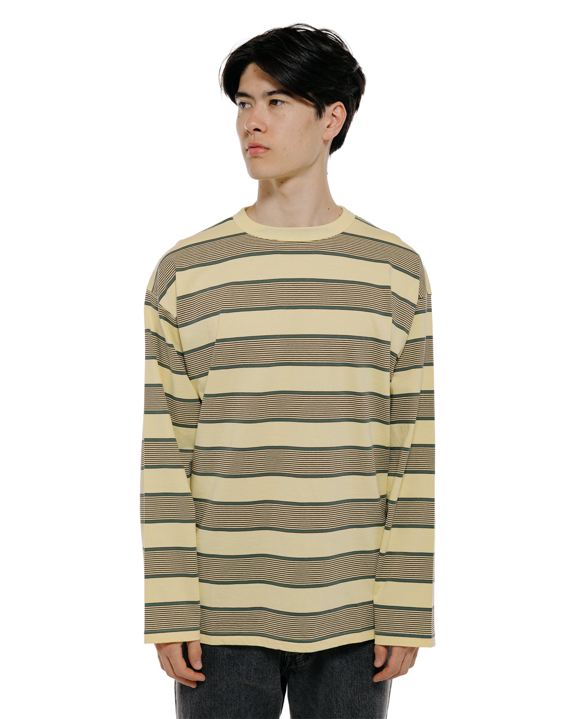 lost & found Phigvel Phigvel Border Long Sleeve Top P.Yellow/Viridian