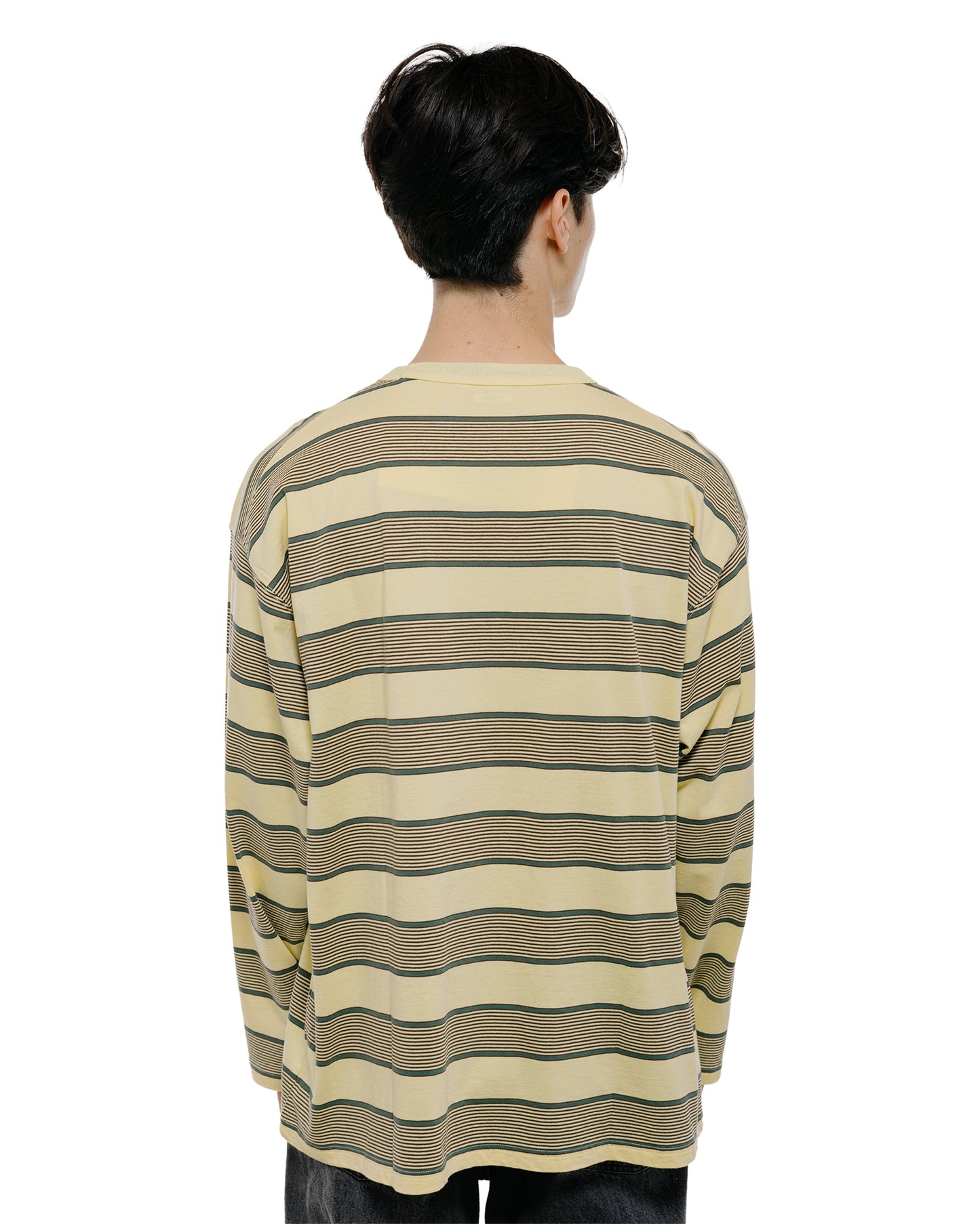 lost & found Phigvel Phigvel Border Long Sleeve Top P.Yellow/Viridian
