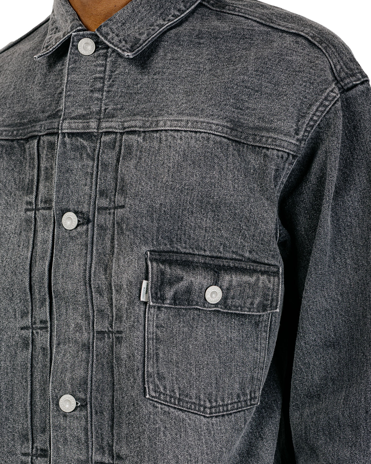 Phigvel Classic Faded Jean Jacket Black Faded