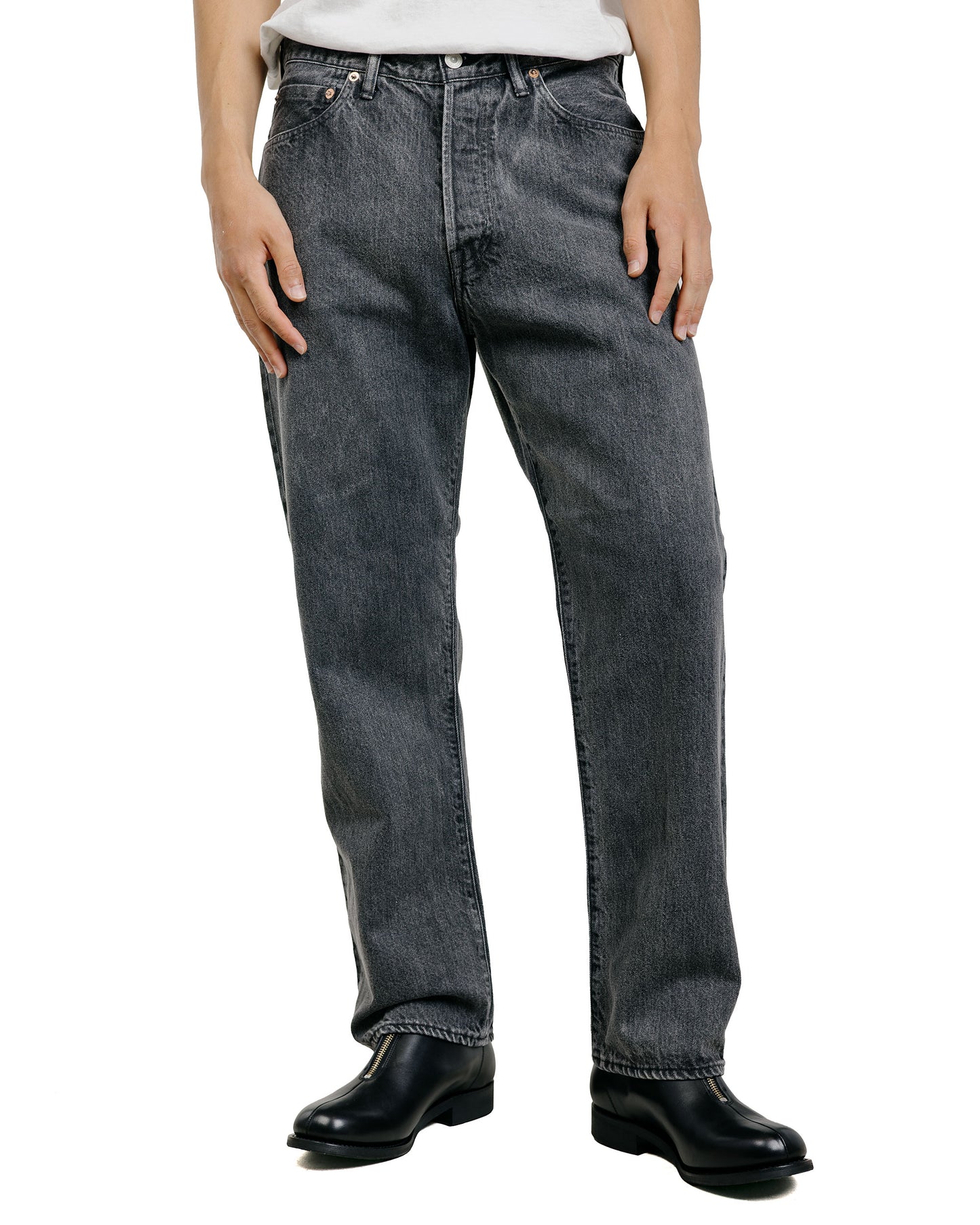Phigvel Classic Faded Jeans Faded Black