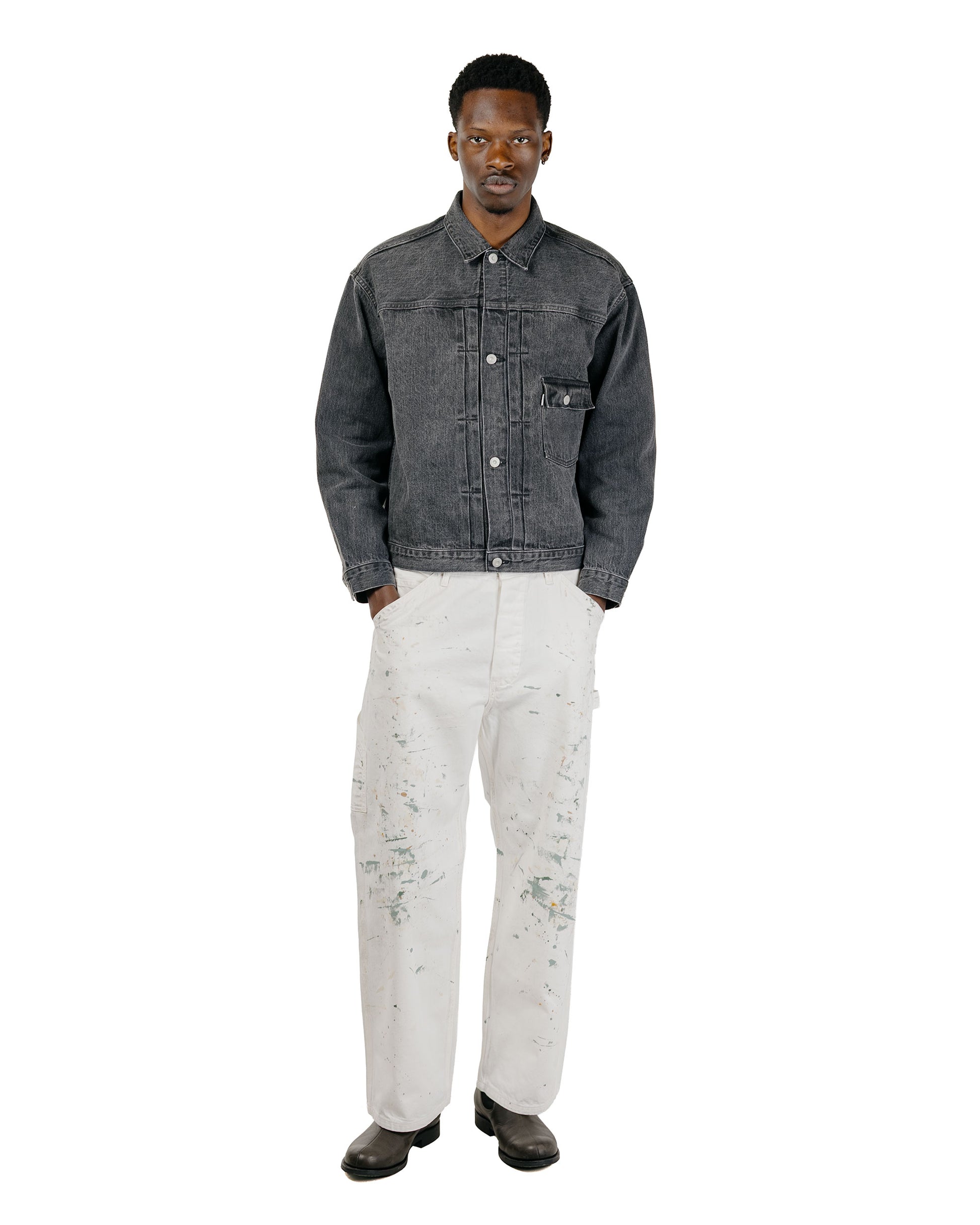 Phigvel Denim Painter Trousers C.White(Painted)