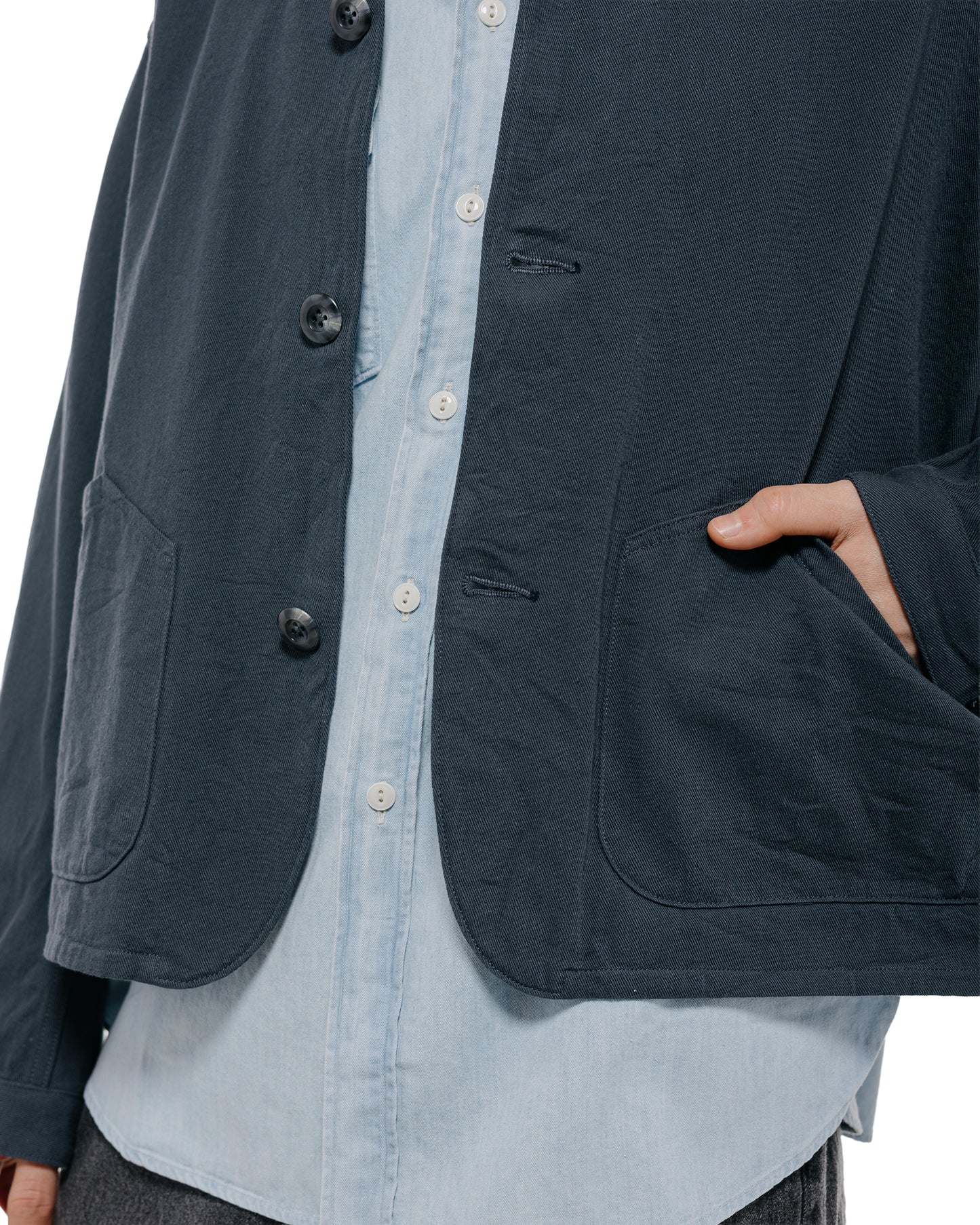 lost & found Phigvel Phigvel Drill Cloth Field Jacket Dust Navy