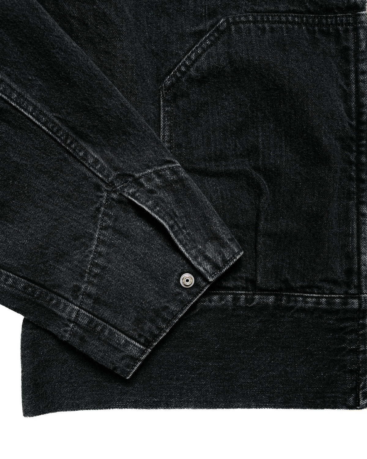 lost & found Phigvel Phigvel Lady White Co. Hooded Denim Blouson Faded Black Hand Fade