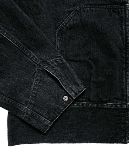 lost & found Phigvel Phigvel Lady White Co. Hooded Denim Blouson Faded Black Hand Fade