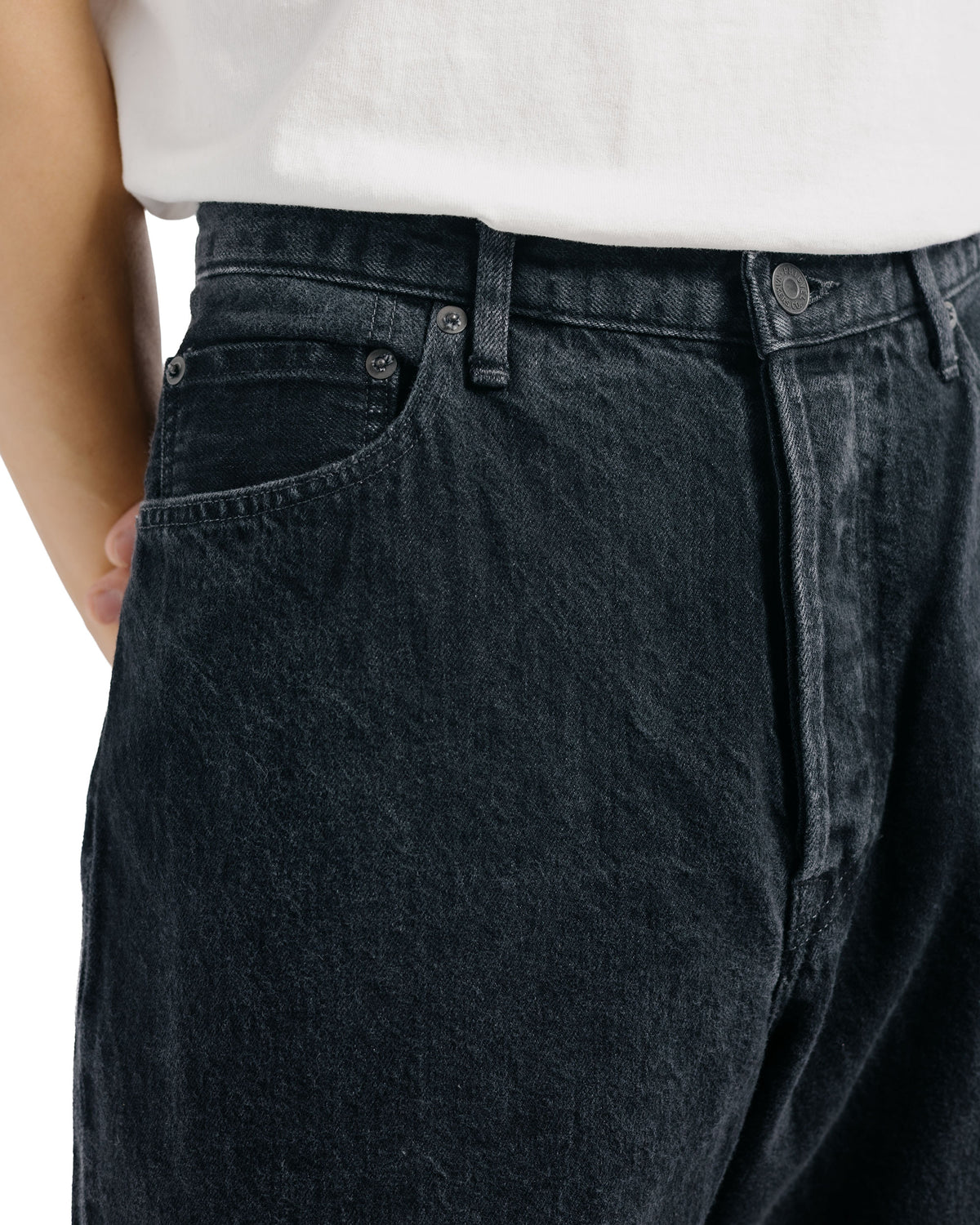 Phigvel Lady White Co. Classic Jeans Regular Faded Black Hand Fade