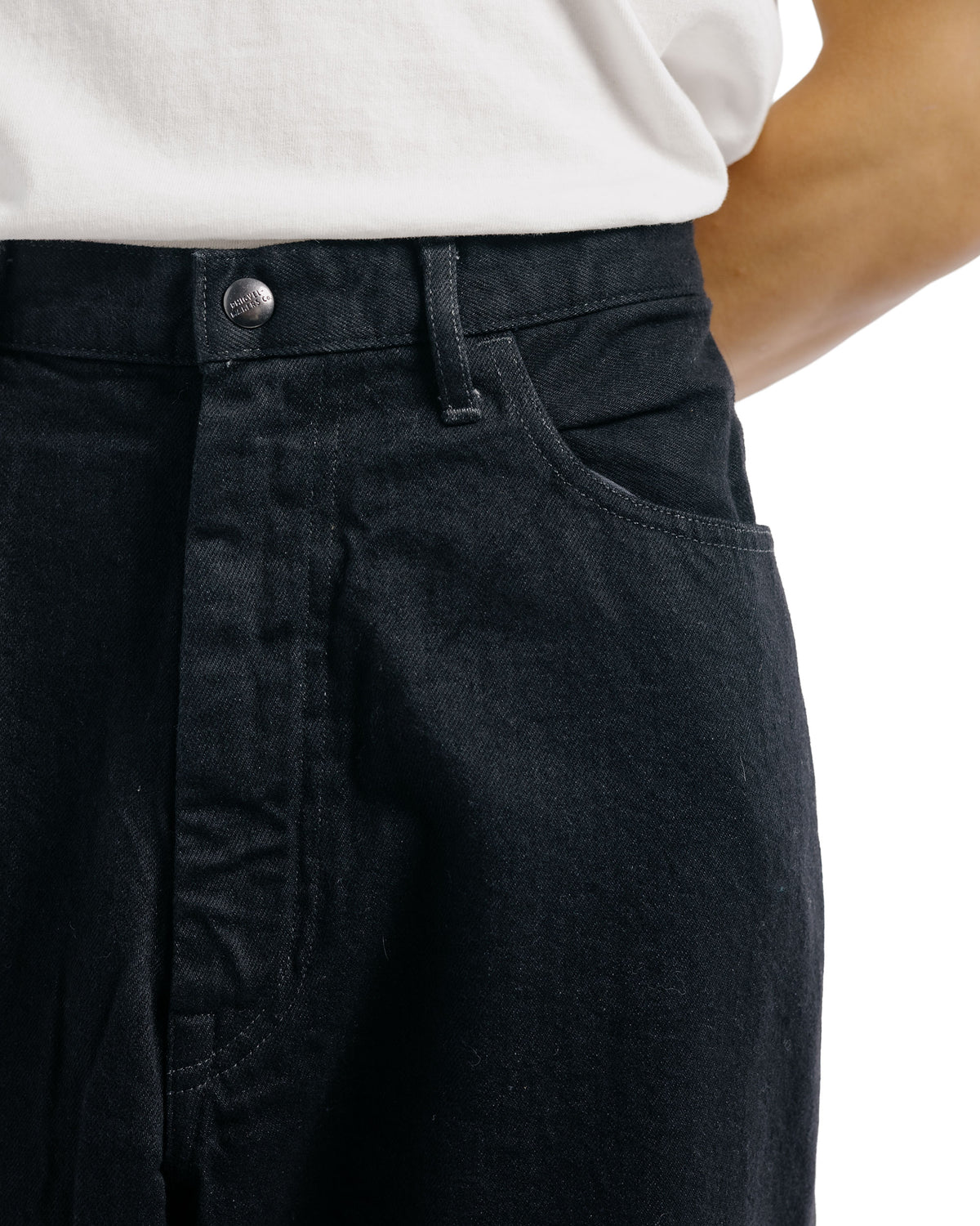 Phigvel Lady White Co. Classic Jeans Wide Black One Wash