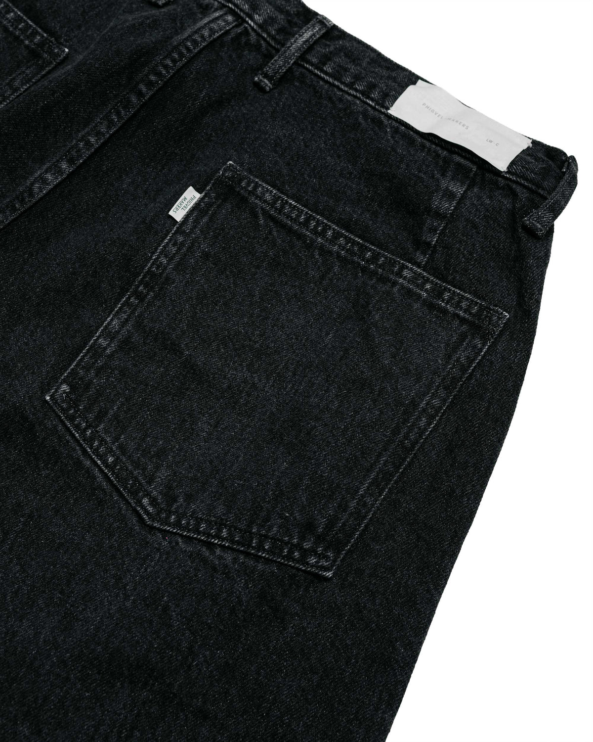 Phigvel Lady White Co. Classic Jeans Wide Faded Black Hand Fade