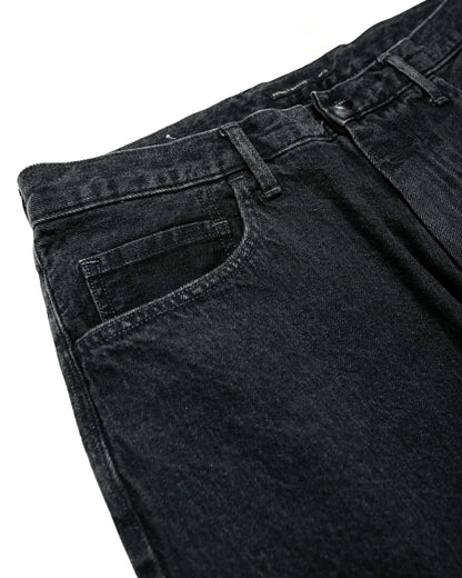 Phigvel Lady White Co. Classic Jeans Wide Faded Black Hand Fade