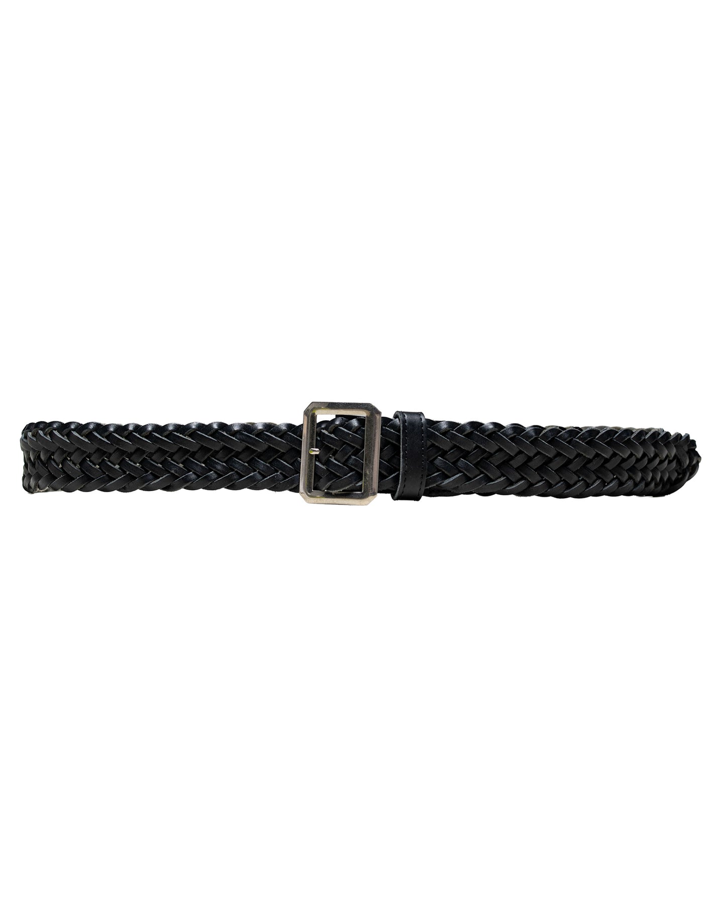 Phigvel Leather Mesh Belt Black