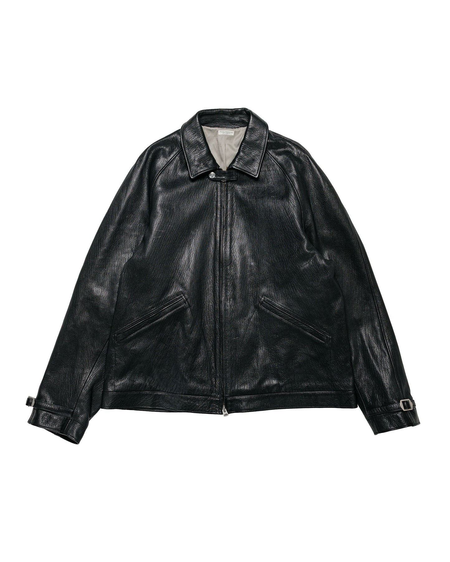 Phigvel Lost & Found Leather Zip Blouson Black(Smooth)