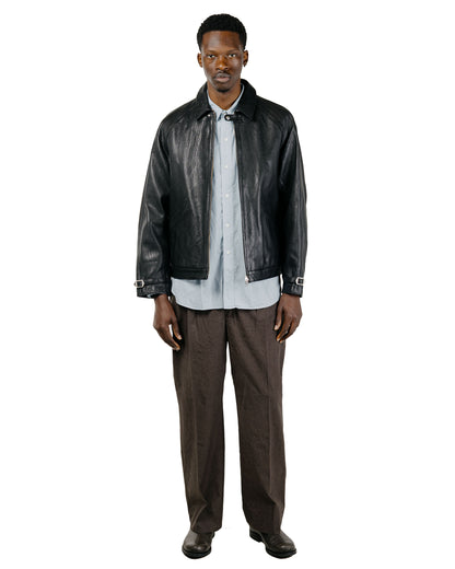 Phigvel Lost & Found Leather Zip Blouson Black(Smooth)