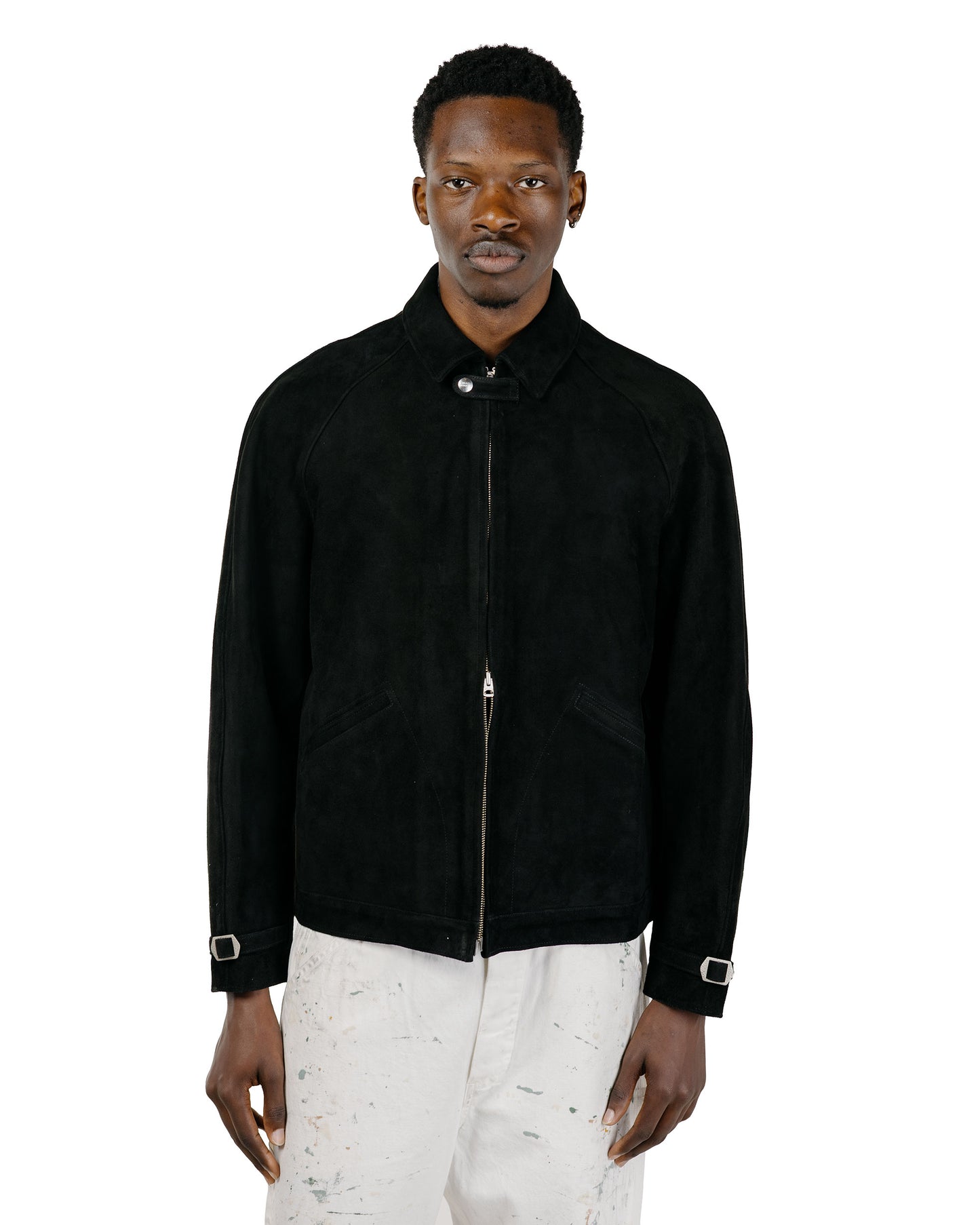 Phigvel Lost & Found Leather Zip Blouson Black(Suede)