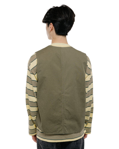 lost & found Phigvel Phigvel Poplin Cloth Hunting Vest Faded Olive