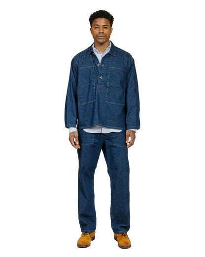 lost & found Post O'Alls Post O'Alls ARMY Pants Blue Denim w/OD Yellow Stitch Indigo