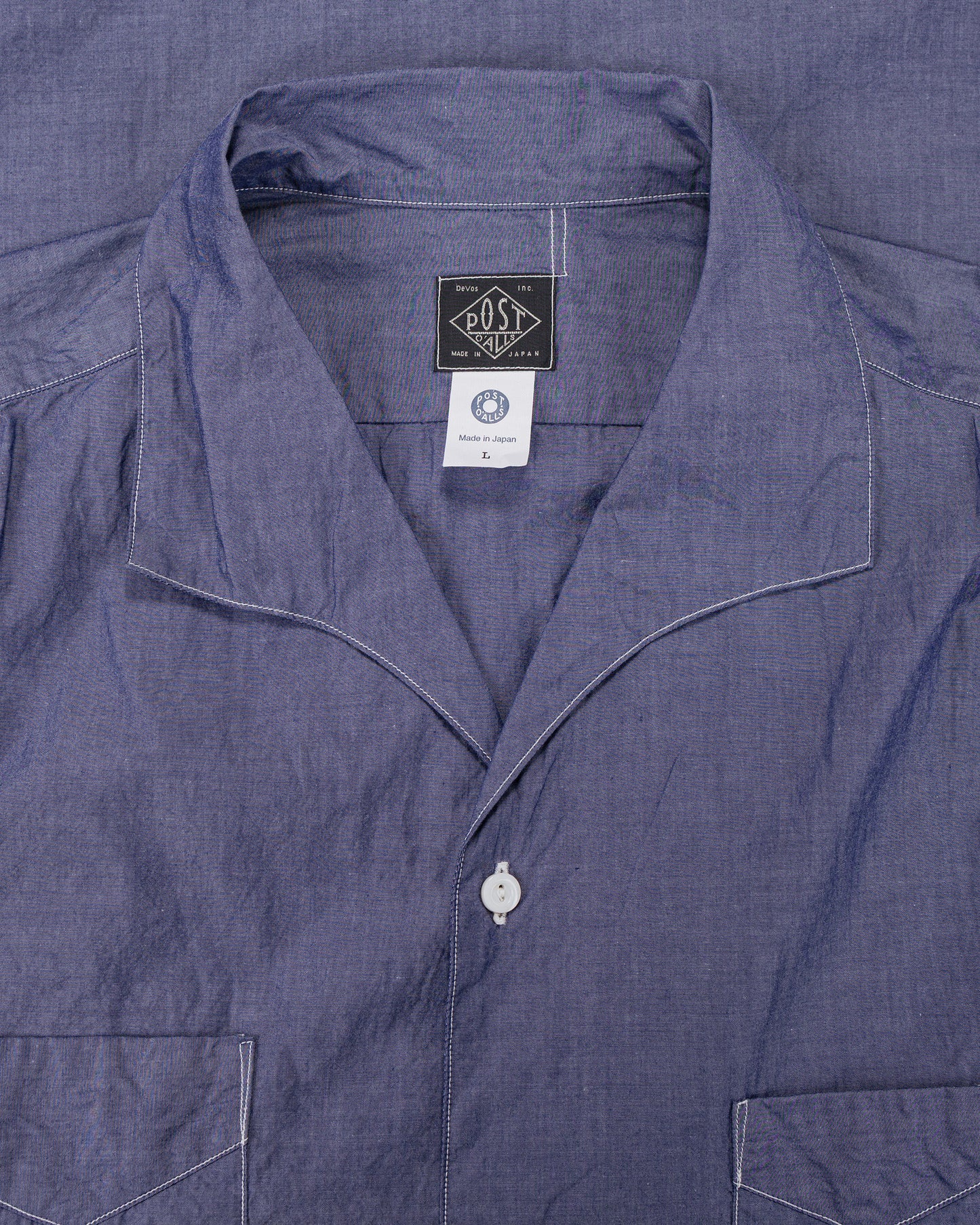 lost & found Post O'Alls Post O'Alls Fever 2 S/S High Count Broadcloth Blue