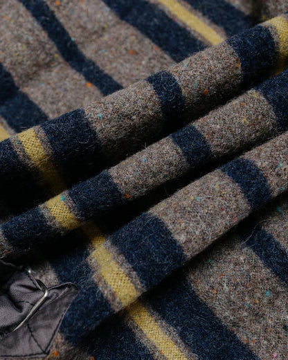 lost & found Post O'Alls Post O'Alls Fleece Vest Trashed Wool Navy Stripe