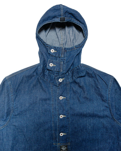 lost & found Post O'Alls Post O'Alls NAVY Parka Blue Denim w/OD Yellow Stitch Indigo