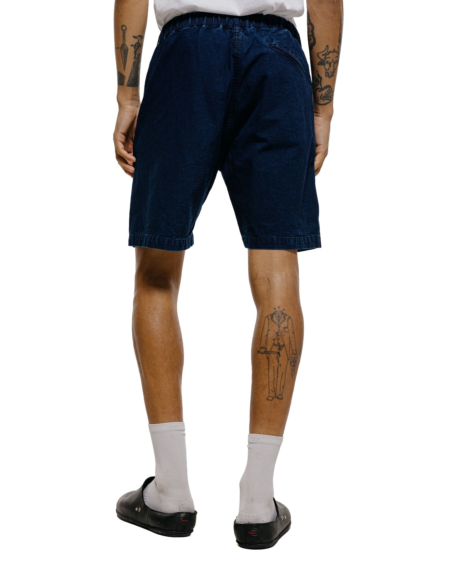 lost & found Post O'Alls Post O'Alls POST Coach Shorts Vintage Indigo Canvas Deep Washed Indigo