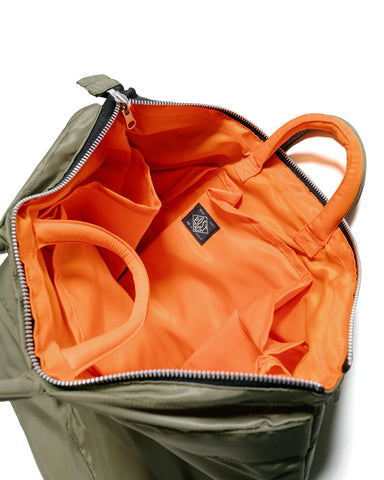 Post O'Alls Reversible Helmet Bag Nylon Twill Olive/Orange