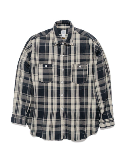 lost & found Post O'Alls Post O'Alls St. Louis Cotton Flannel Plaid Grey
