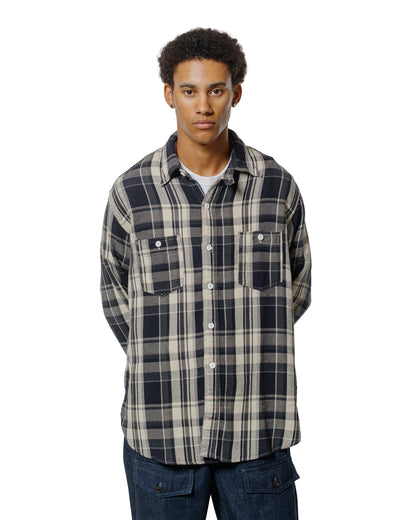 lost & found Post O'Alls Post O'Alls St. Louis Cotton Flannel Plaid Grey
