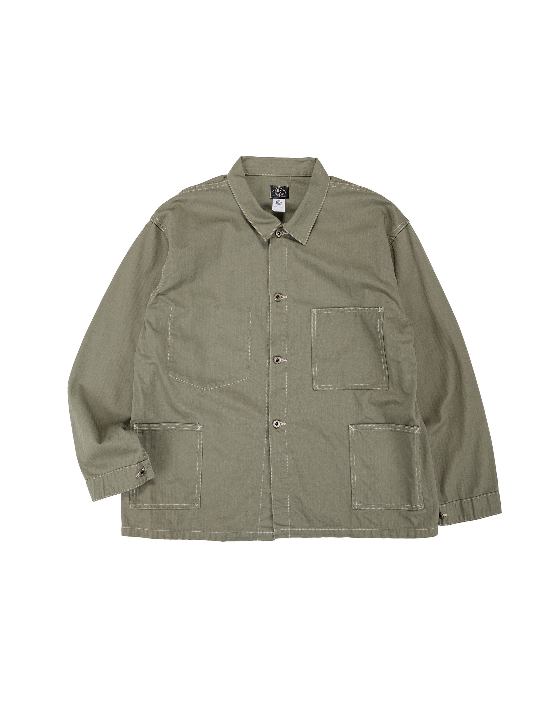 lost & found Post O'Alls Post O'Alls USMC 1930s Utility Jacket Mini HBT Sage
