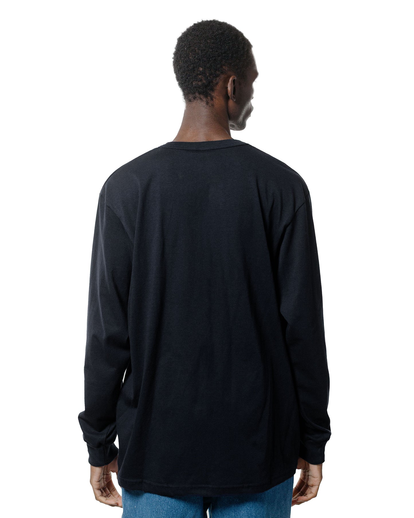 lost & found Randy's Garments Randy's Garments Long-Sleeve Pocket Tee Black