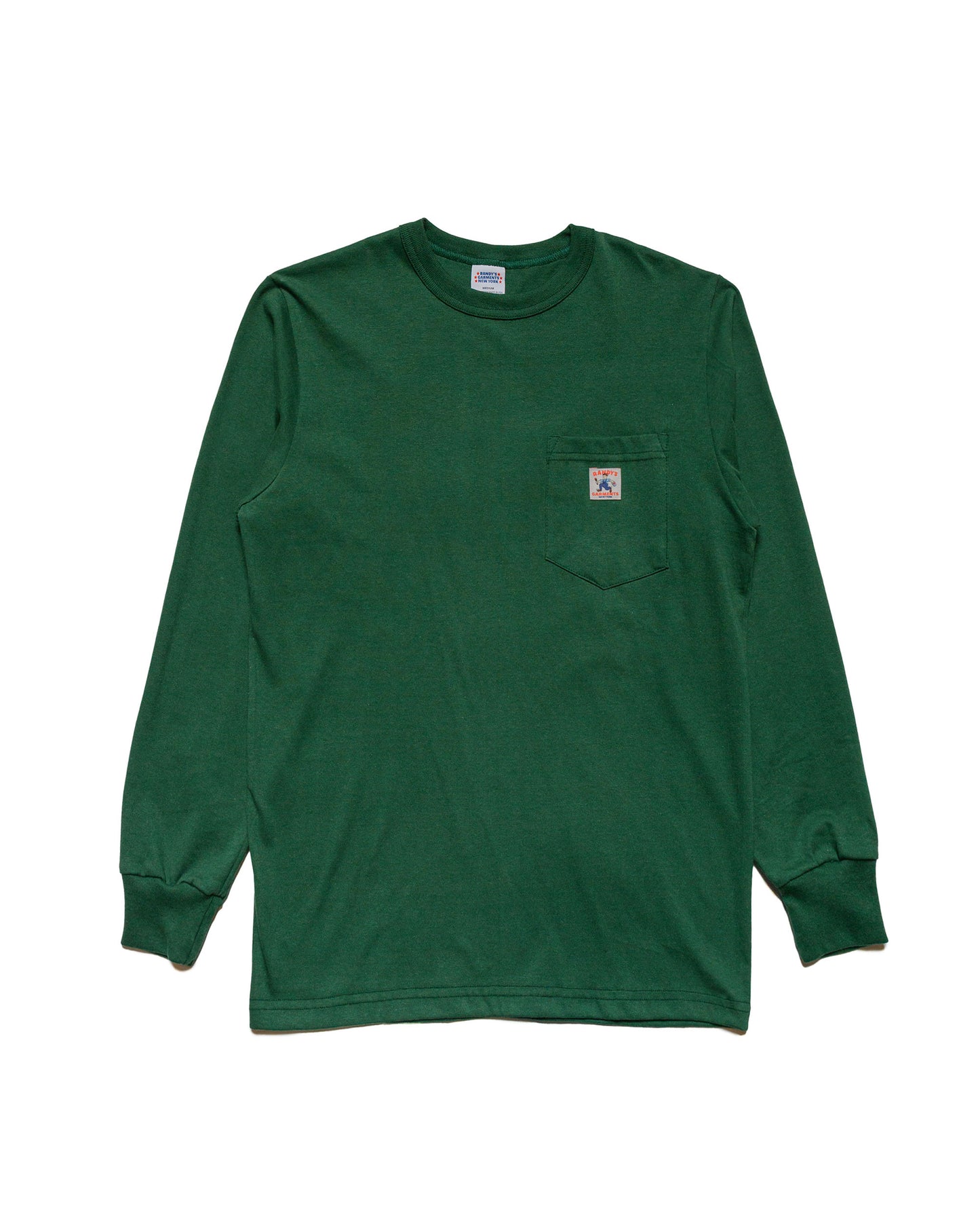 lost & found Randy's Garments Randy's Garments Long-Sleeve Pocket Tee Dark Green