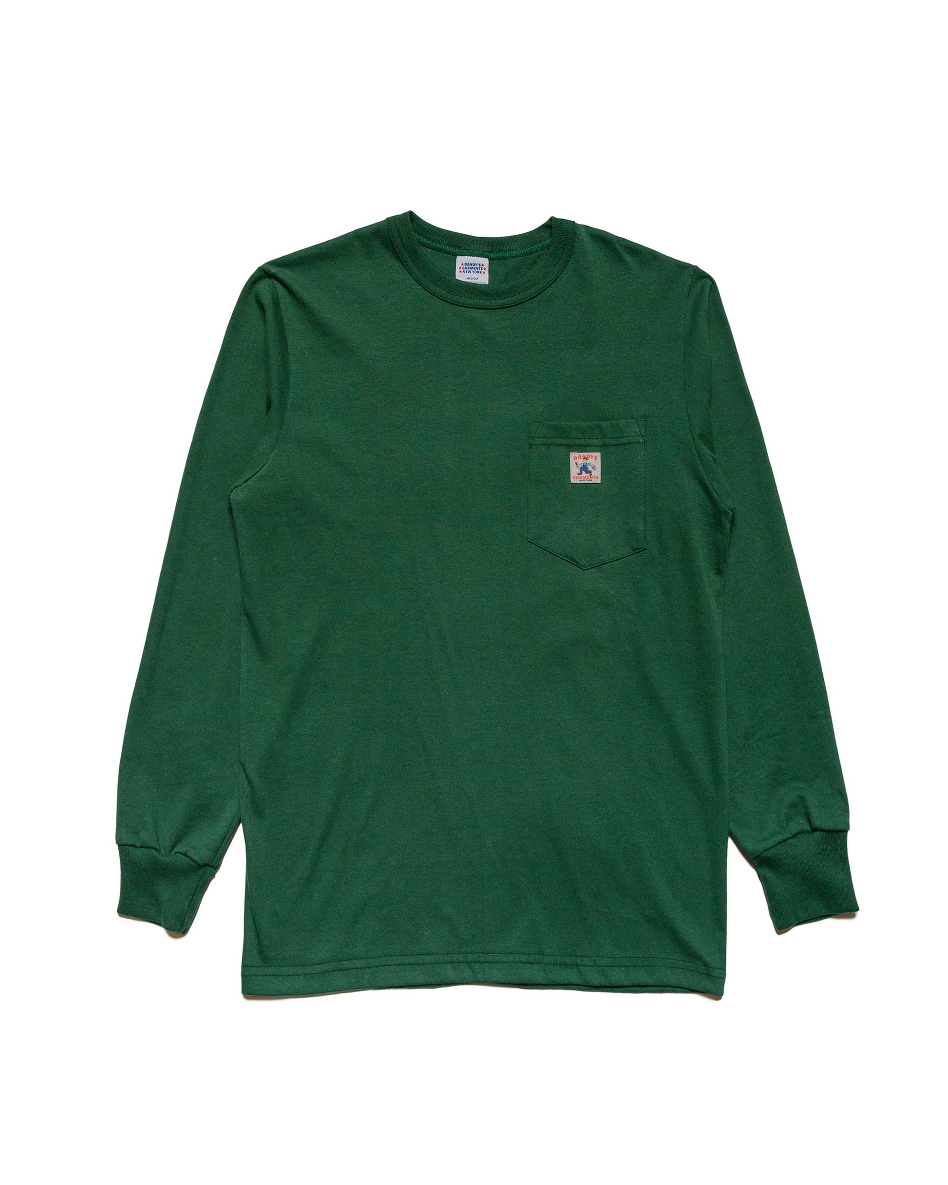 lost & found Randy's Garments Randy's Garments Long-Sleeve Pocket Tee Dark Green