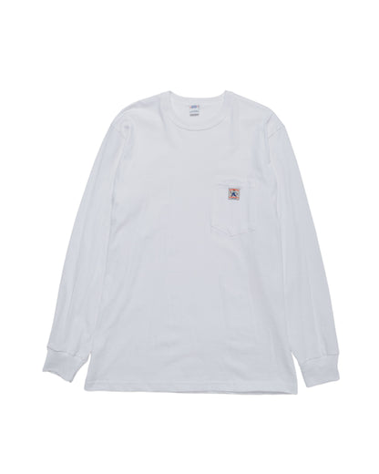 lost & found Randy's Garments Randy's Garments Long-Sleeve Pocket Tee White