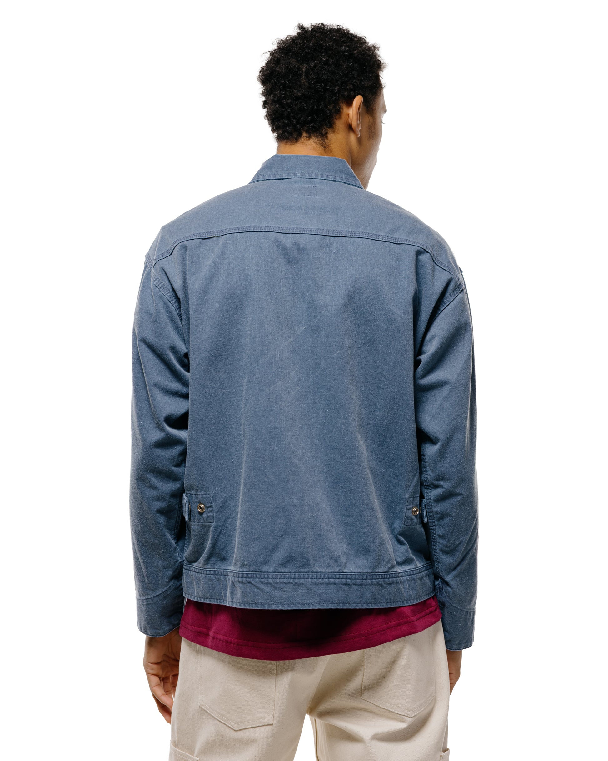 lost & found Randy's Garments Randy's Garments Mechanic's Jacket Blue 7oz Stone Washed Cotton Cadet Cloth
