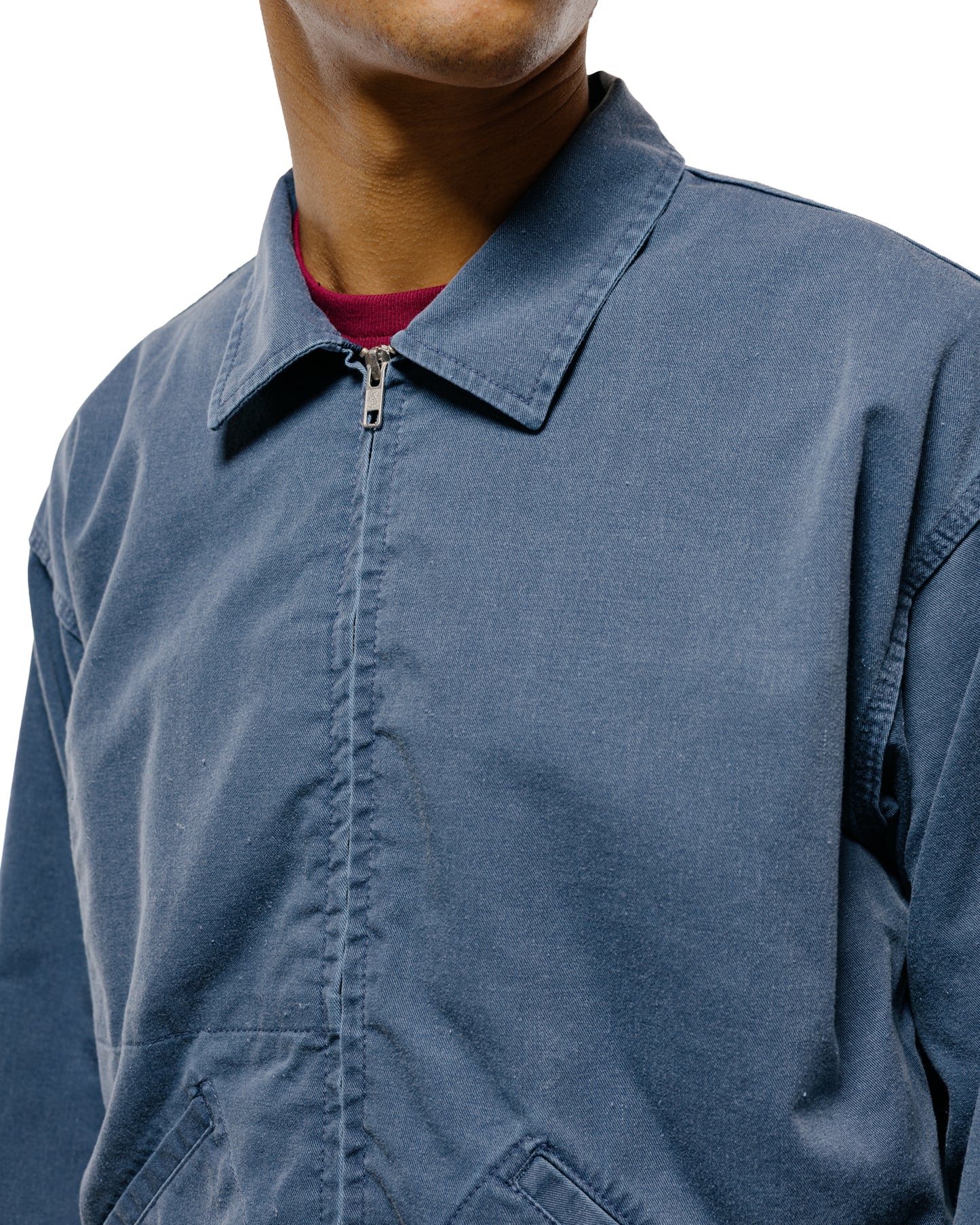 lost & found Randy's Garments Randy's Garments Mechanic's Jacket Blue 7oz Stone Washed Cotton Cadet Cloth