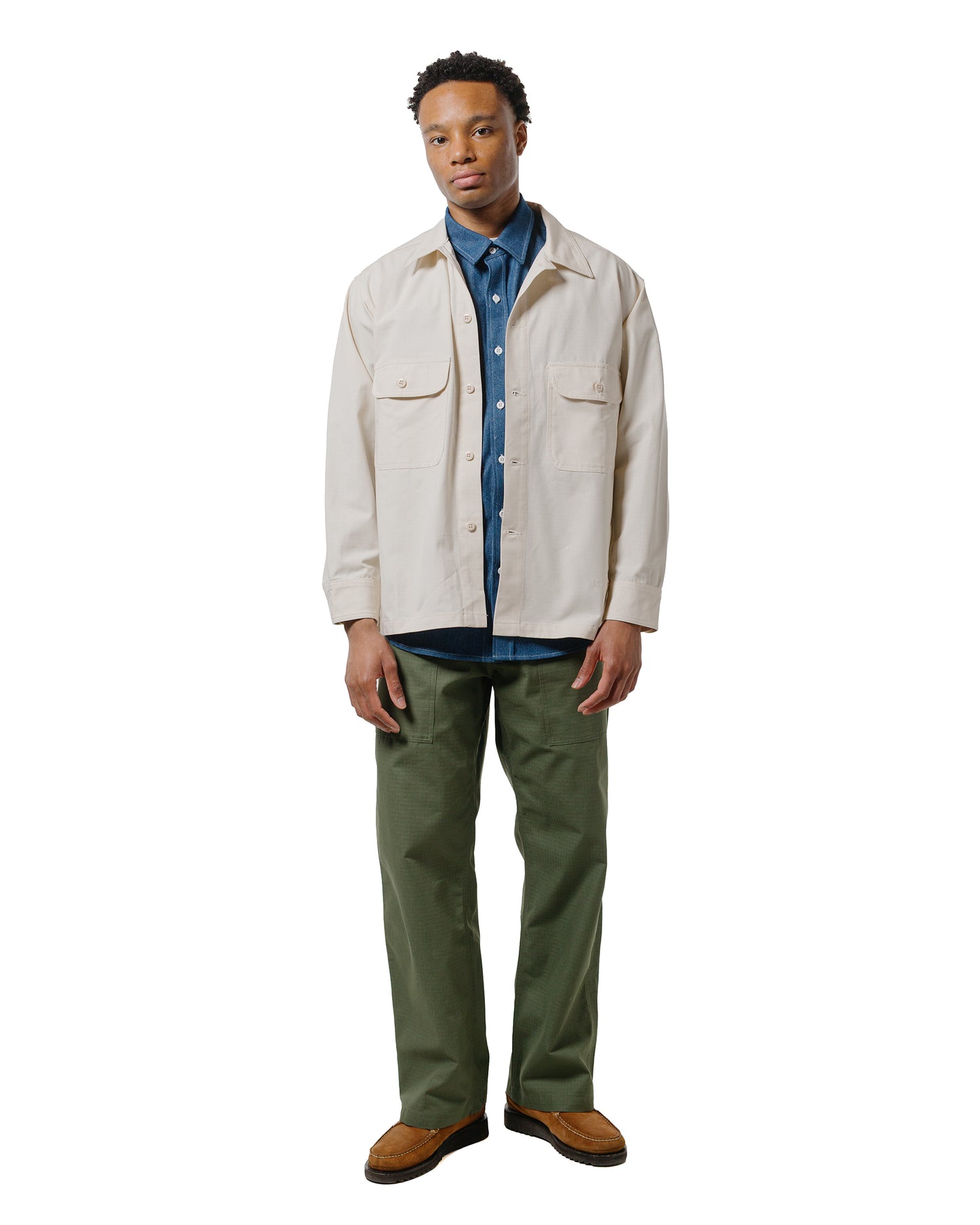 lost & found Randy's Garments Randy's Garments Over Shirt Cotton Ripstop Natural