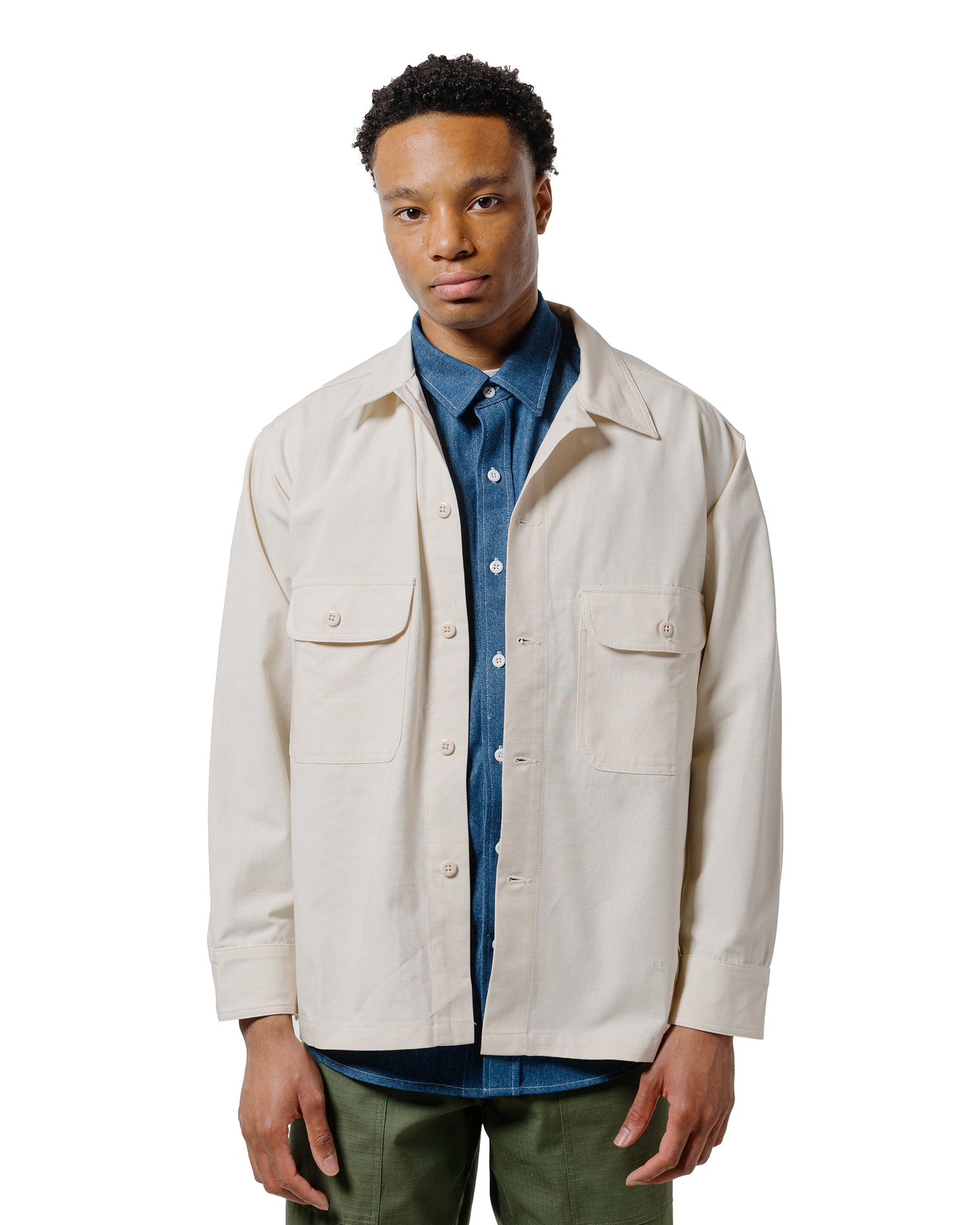 lost & found Randy's Garments Randy's Garments Over Shirt Cotton Ripstop Natural