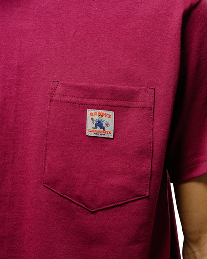 lost & found Randy's Garments Randy's Garments Pocket Tee Maroon