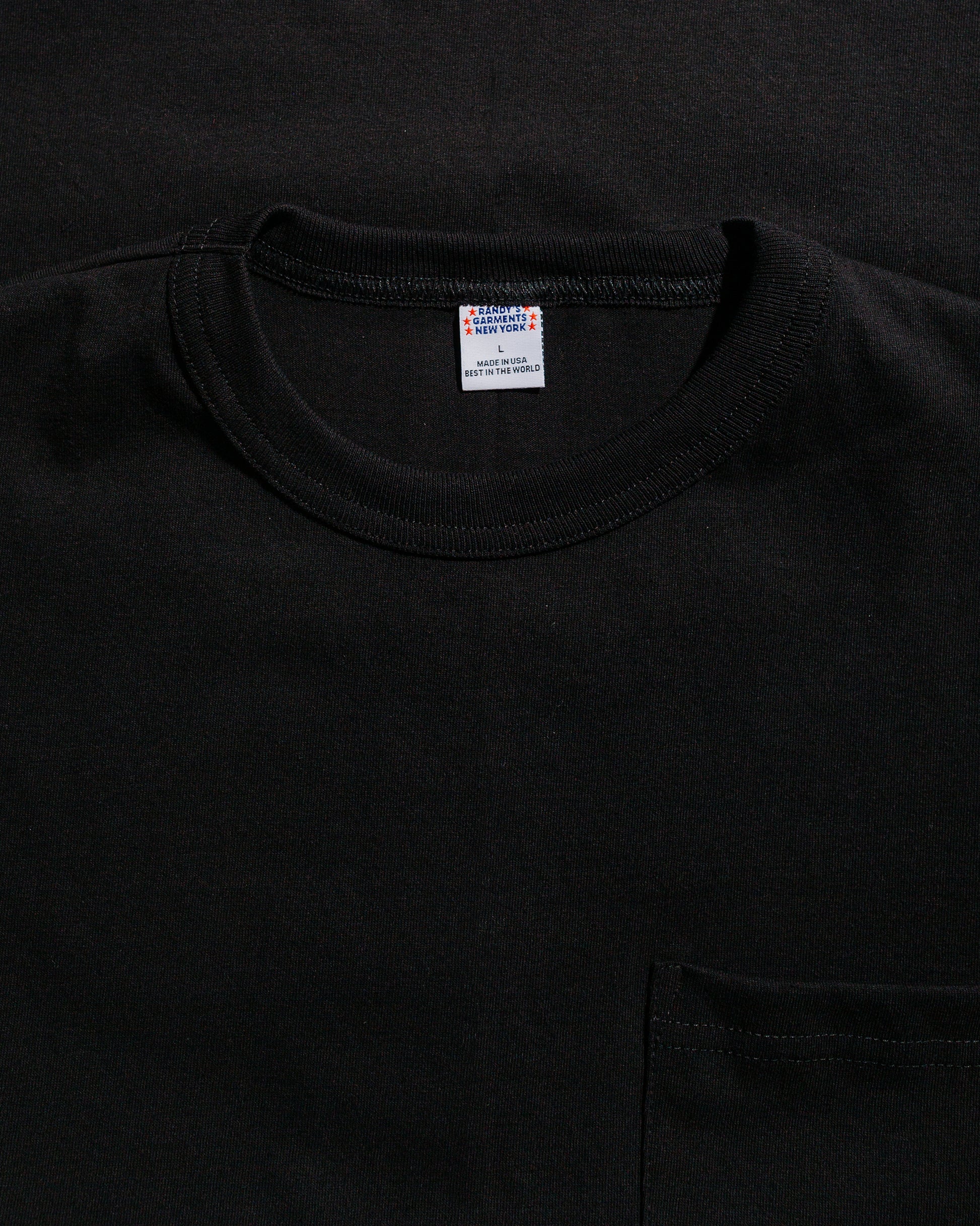 lost & found Randy's Garments Randy's Garments Pocket Tee (Tab Label) Black