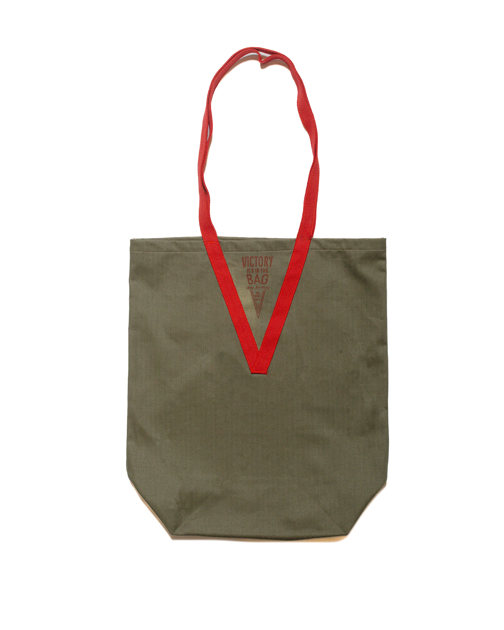 lost & found The Real McCoy's Real McCoy's MA24007 Victory Shoulder Tote Bag Olive