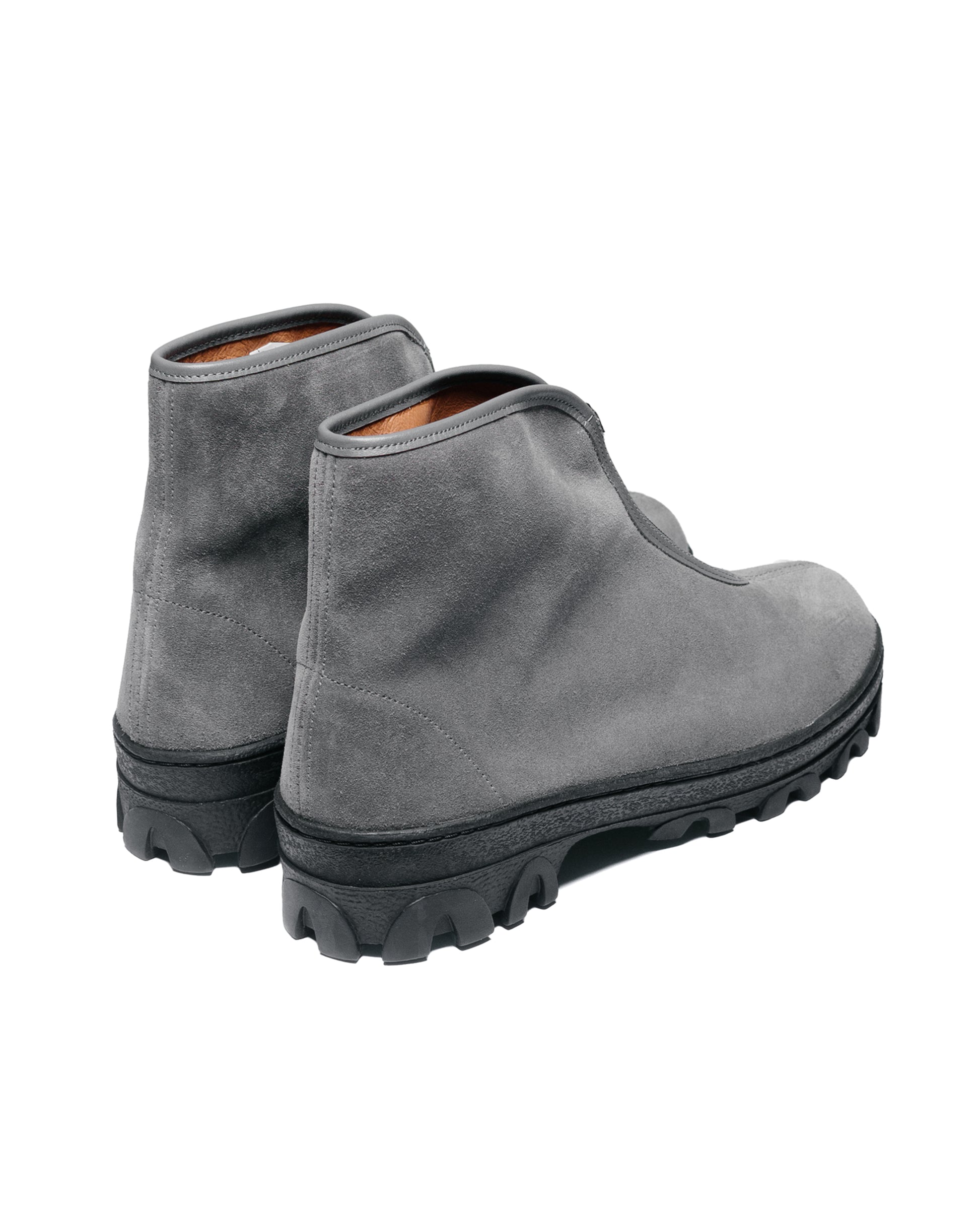 Reproduction of Found Russian Military Boots 540SS Dark Gray Suede back side