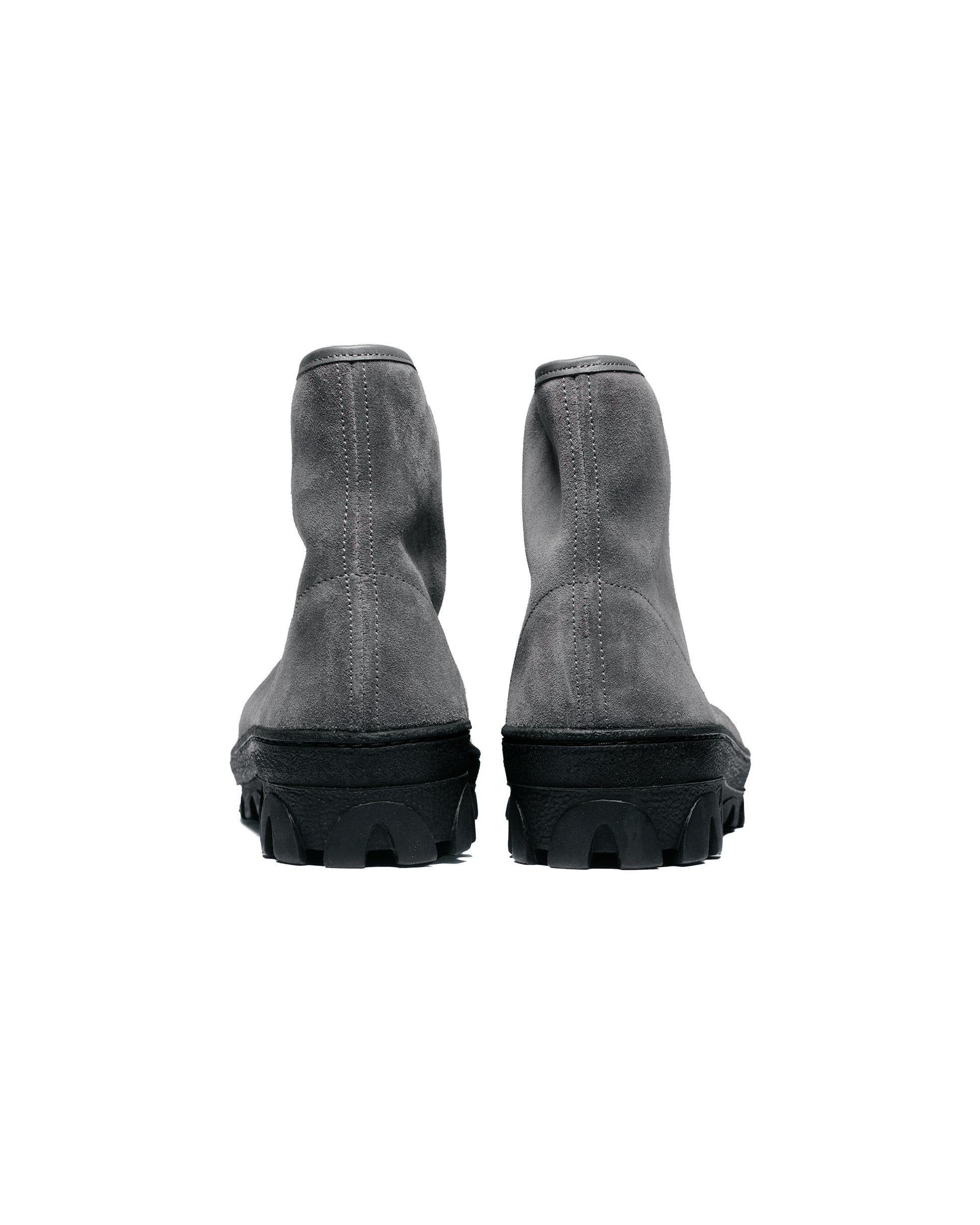 Reproduction of Found Russian Military Boots 540SS Dark Gray Suede back