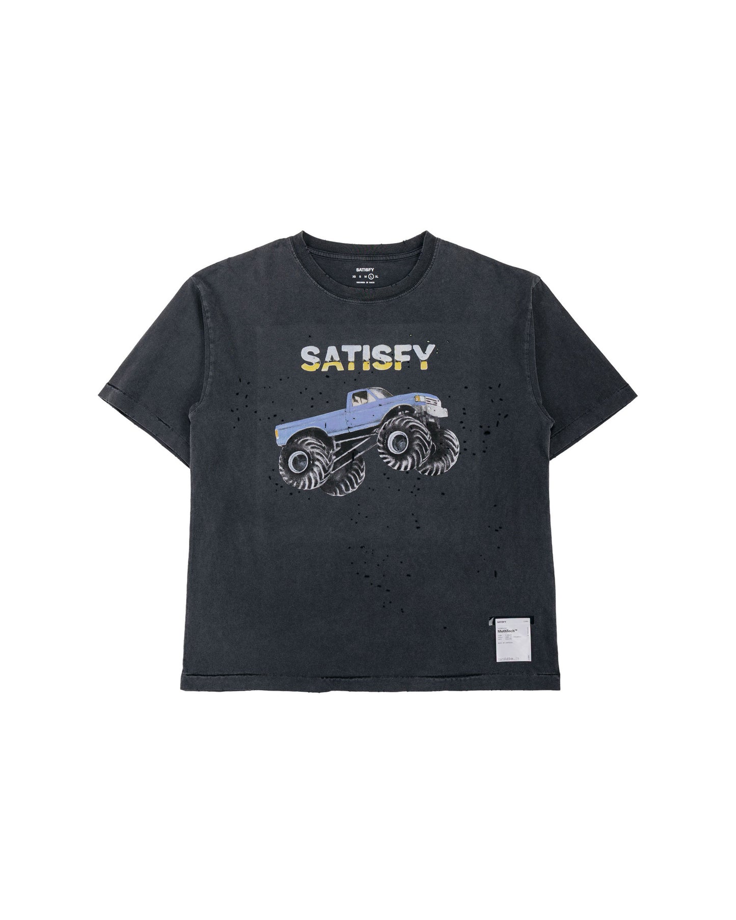 lost & found SATISFY SATISFY MothTech T-Shirt Aged Black EST5