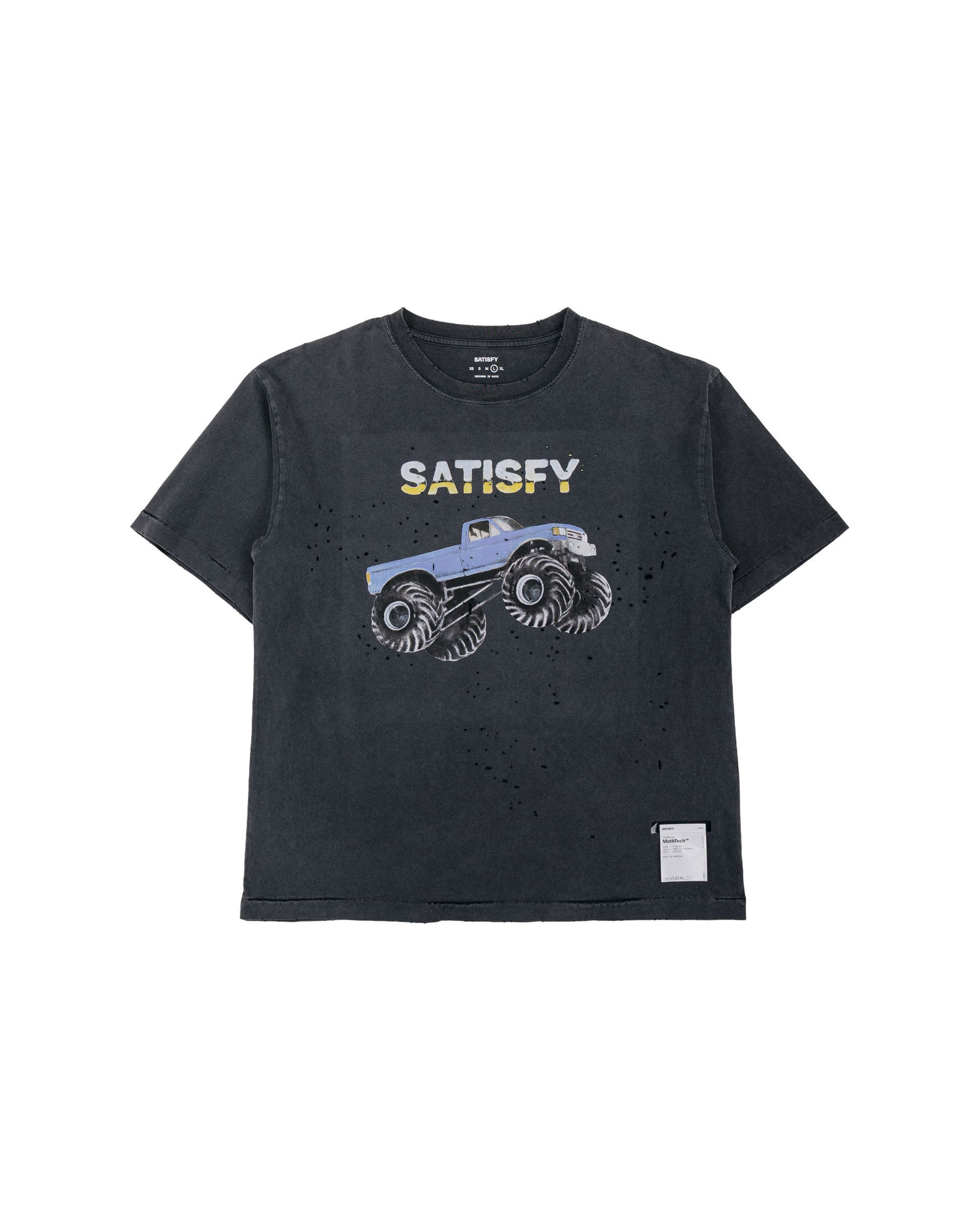 lost & found SATISFY SATISFY MothTech T-Shirt Aged Black EST5
