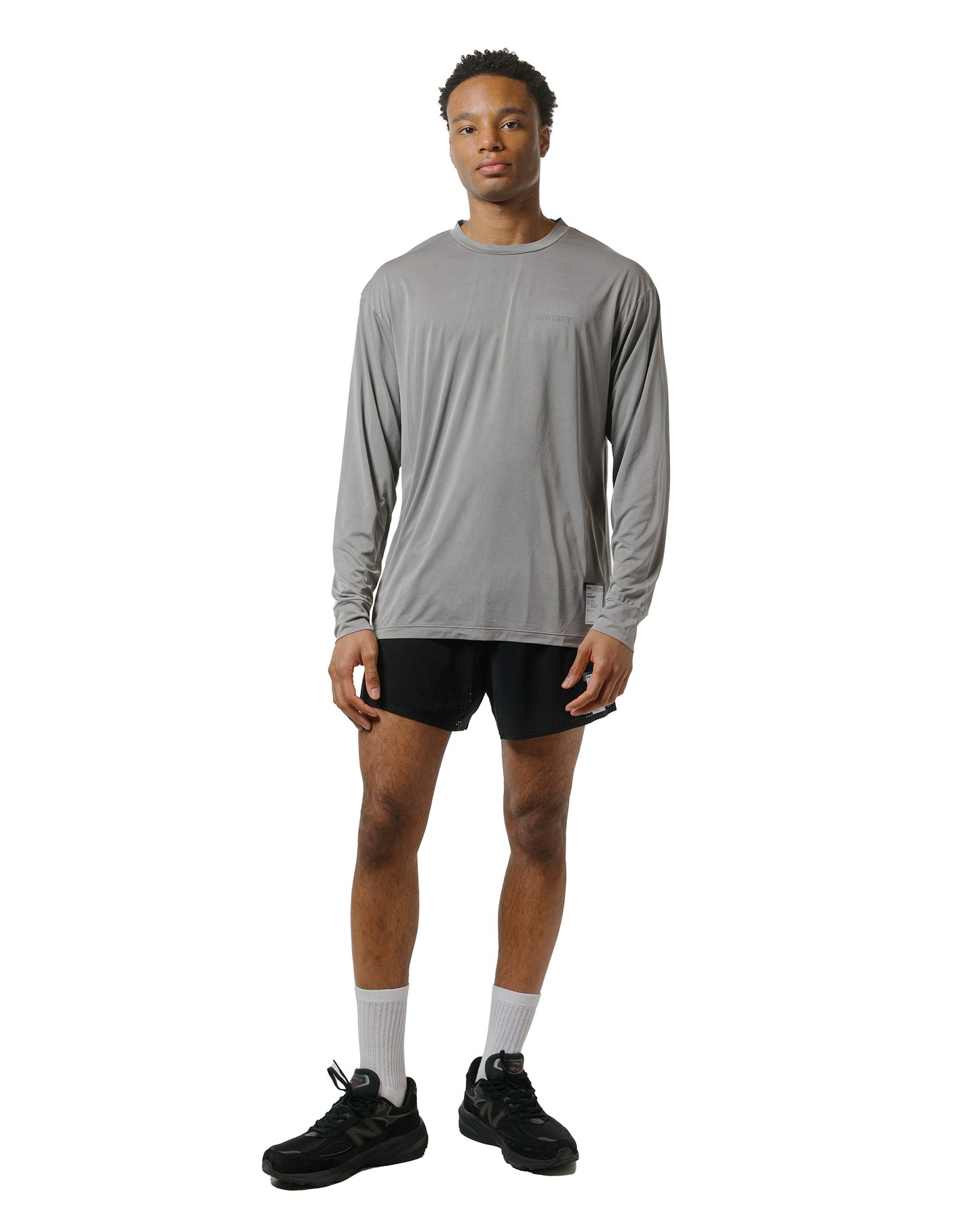 lost & found SATISFY SATISFY AuraLite Long Tee Mineral Graphite