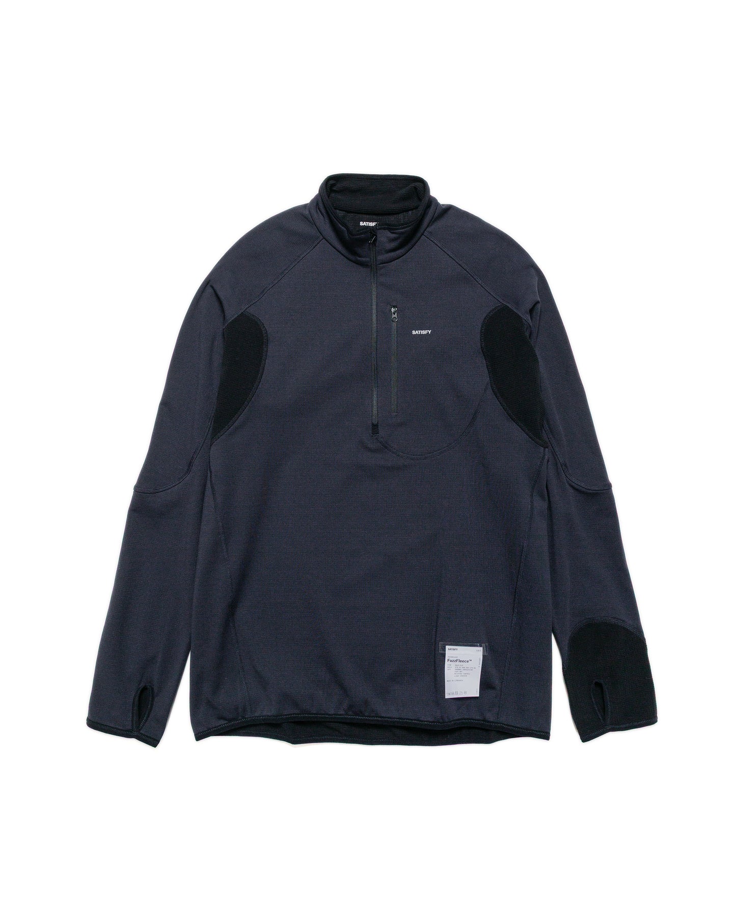 lost & found SATISFY SATISFY FuzzFleece Half-Zip Black