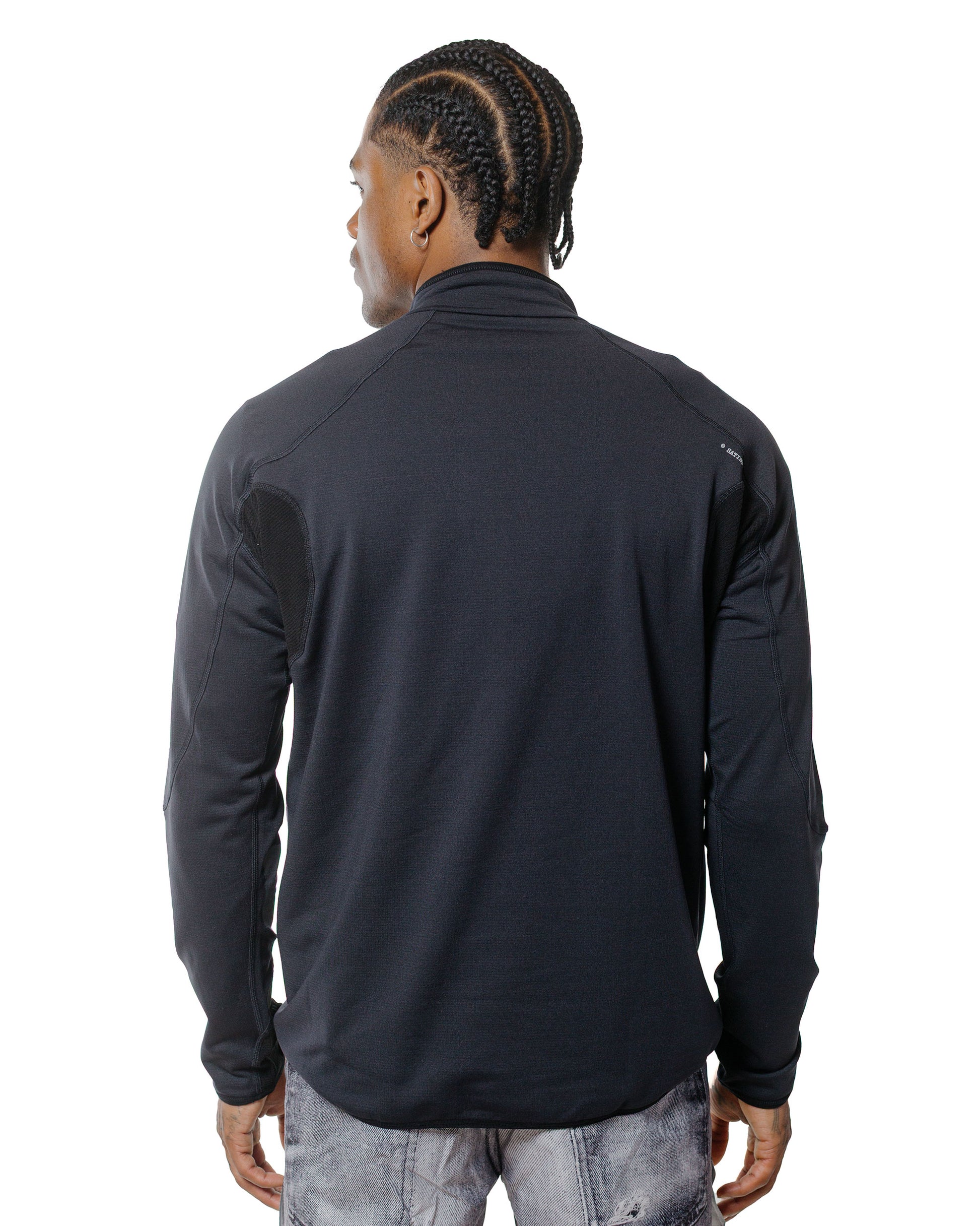 lost & found SATISFY SATISFY FuzzFleece Half-Zip Black