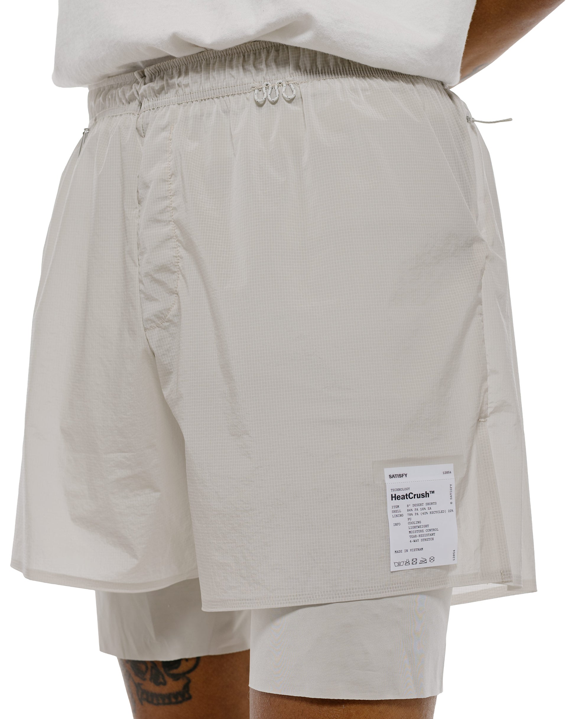 lost & found SATISFY SATISFY Heat Crush 8 Desert Shorts Moonstruck