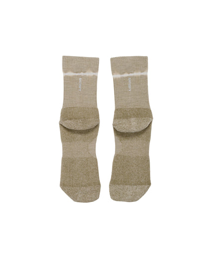 lost & found SATISFY SATISFY Merino Nylon Tube Socks Tie Dye Covert Green