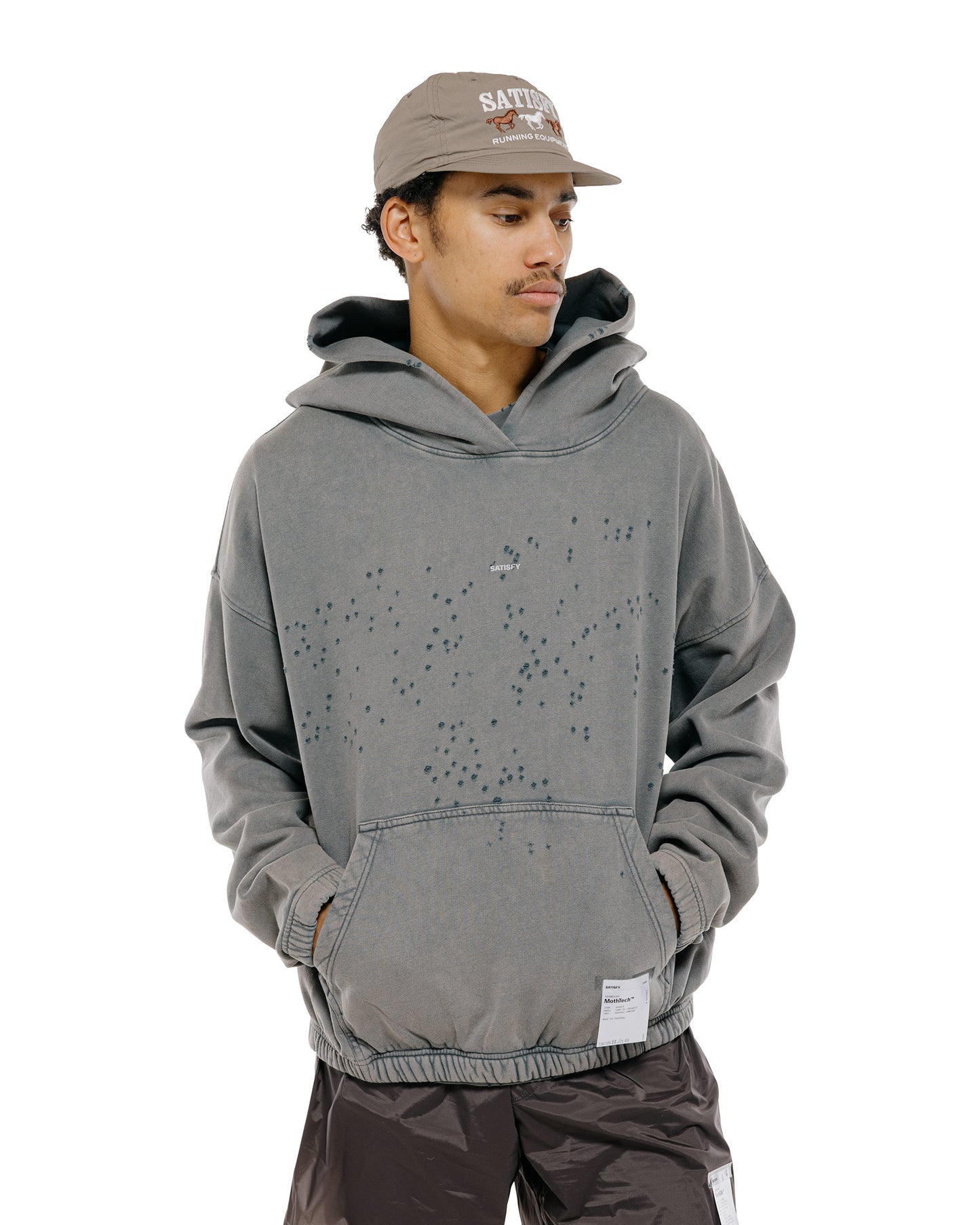lost & found SATISFY SATISFY MothTech Hoodie Faded Black