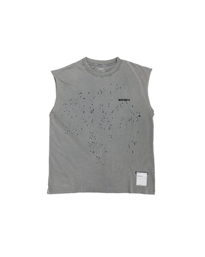 SATISFY MothTech Muscle Tee Faded Black